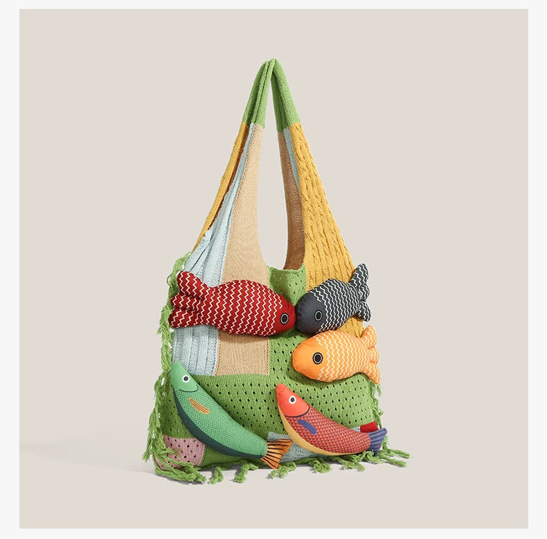 Rainbow Fish Market Tote