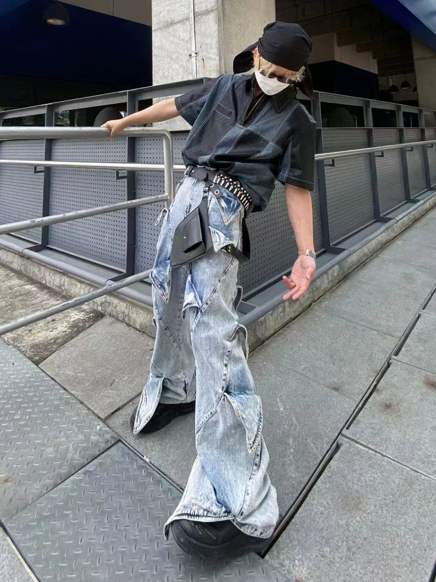 Black Bullet Studded Leather Belt