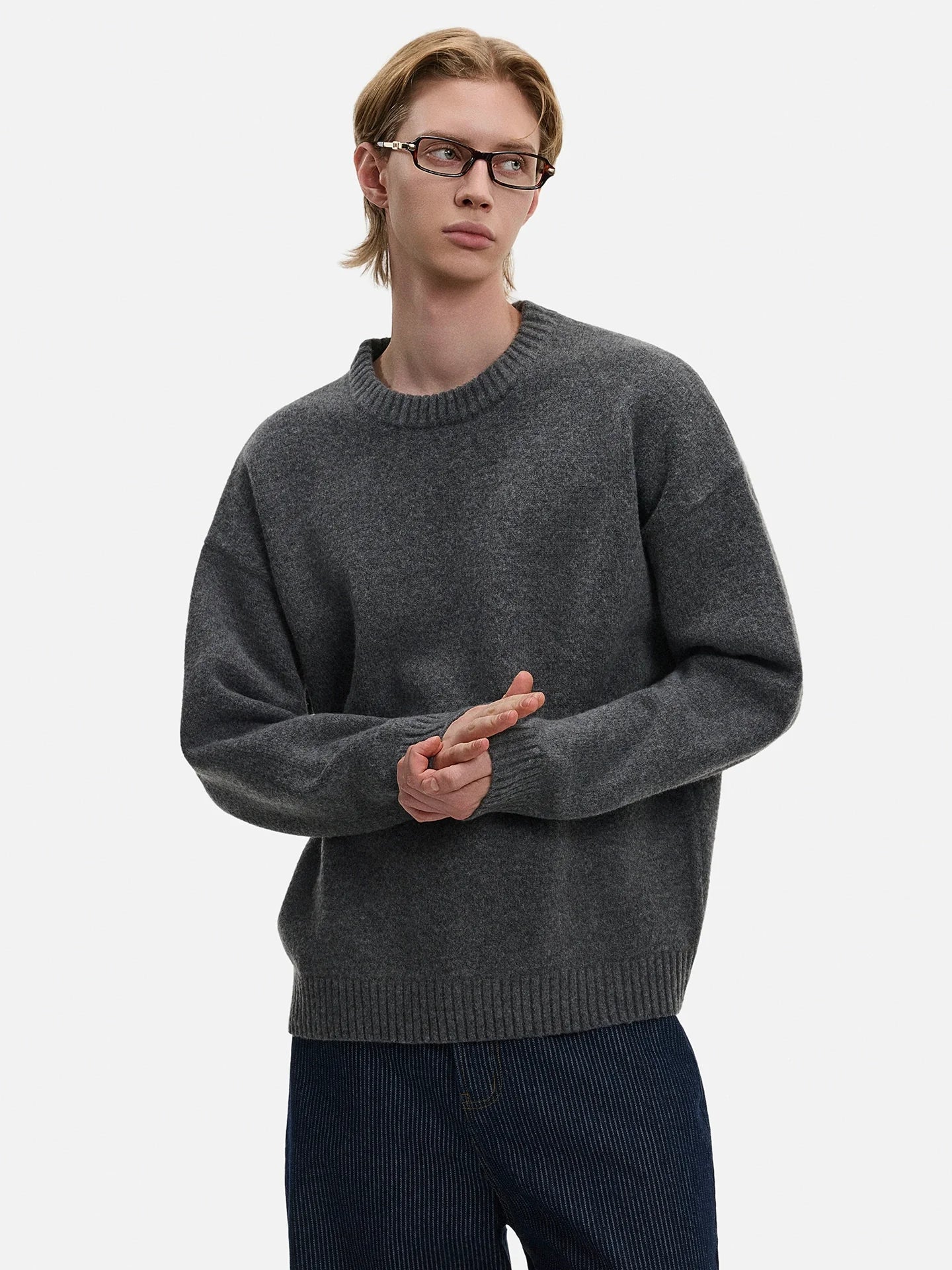 Slate Mist Woolen Sweater
