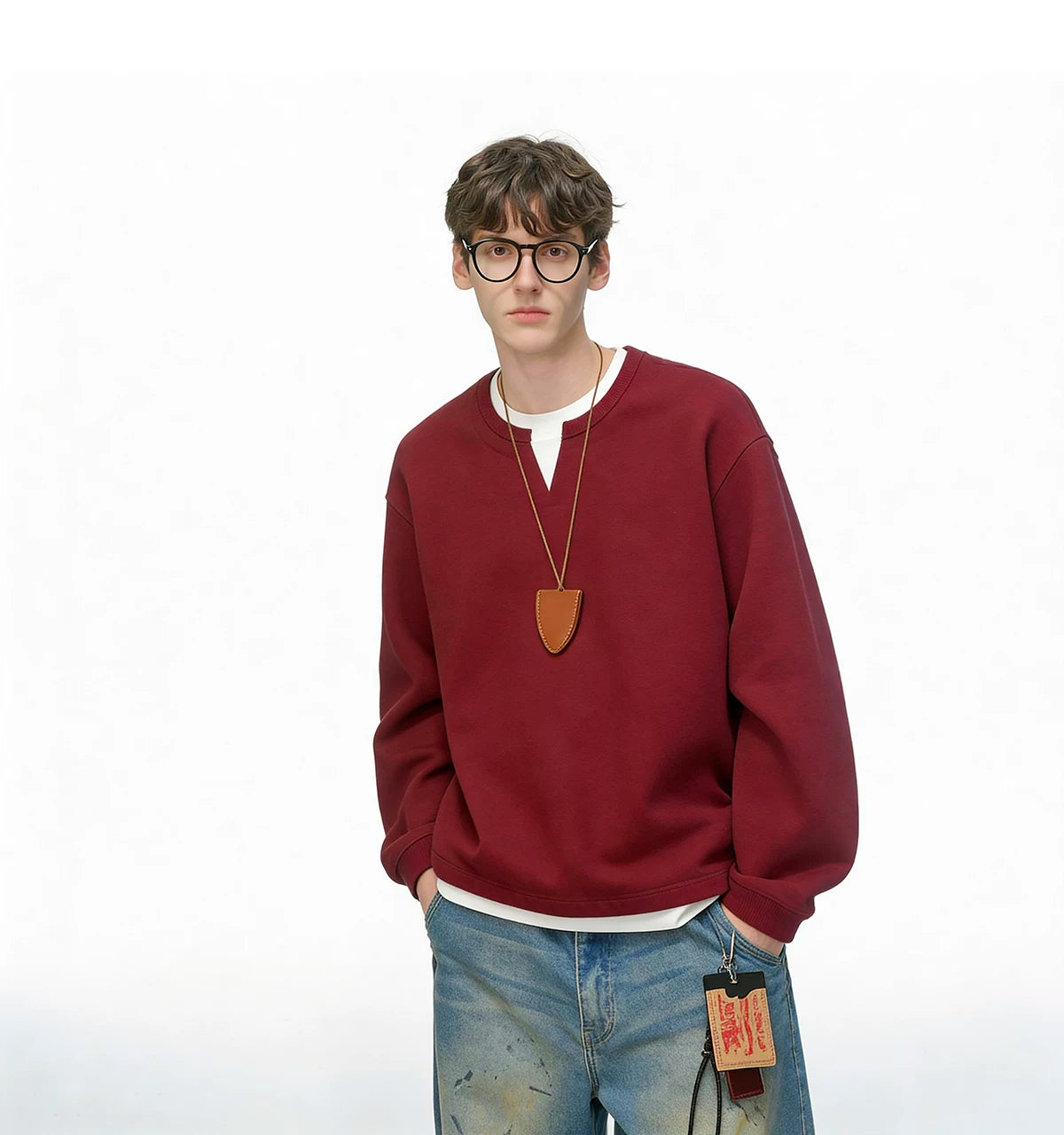 Softlane Layered Crew Sweatshirt
