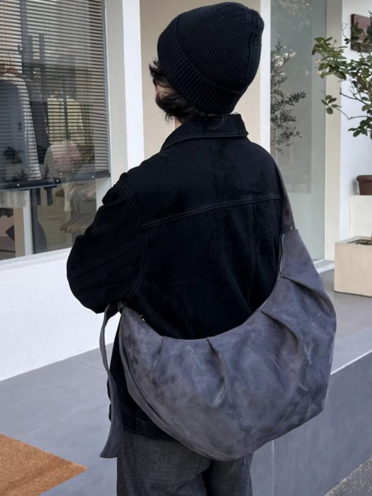 Slate Drift Crescent Hobo