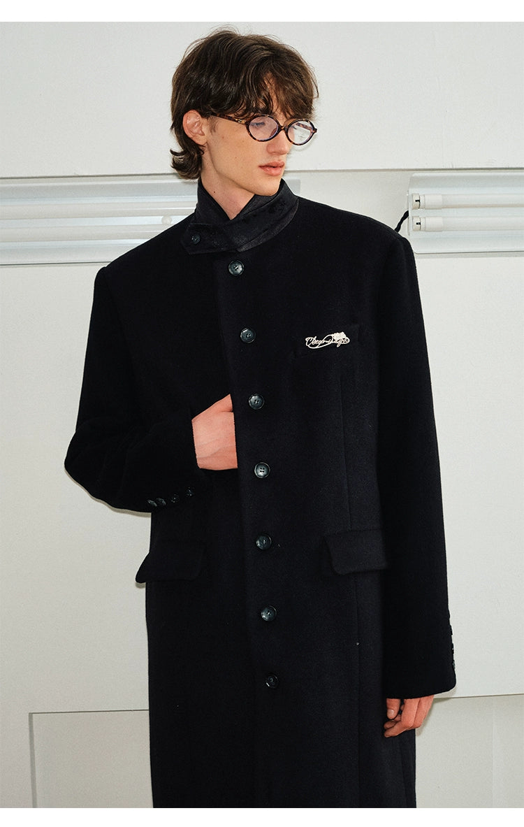 Modern Stand Collar Overcoat