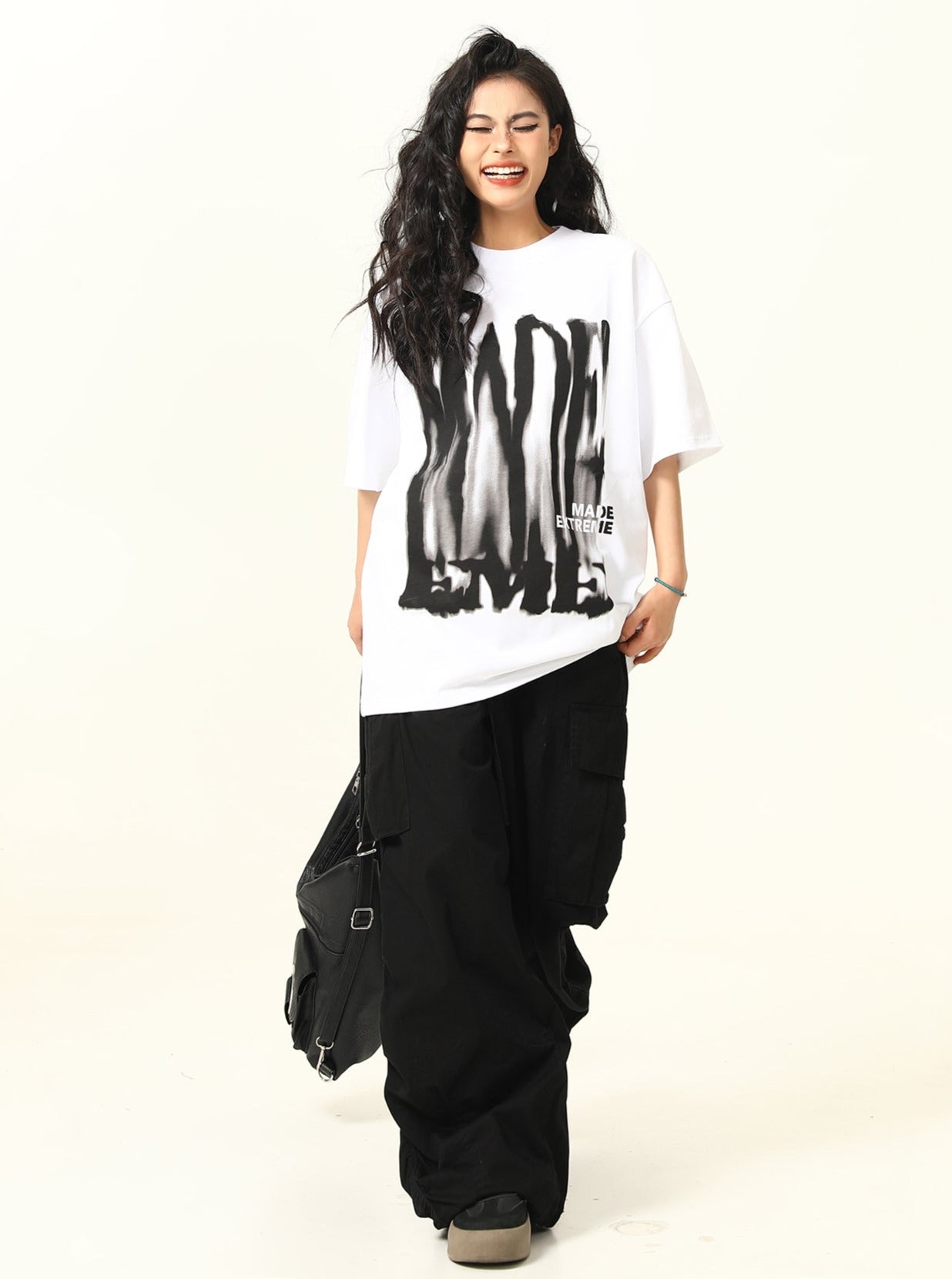 Unisex Hip Hop Letter Print T-Shirt