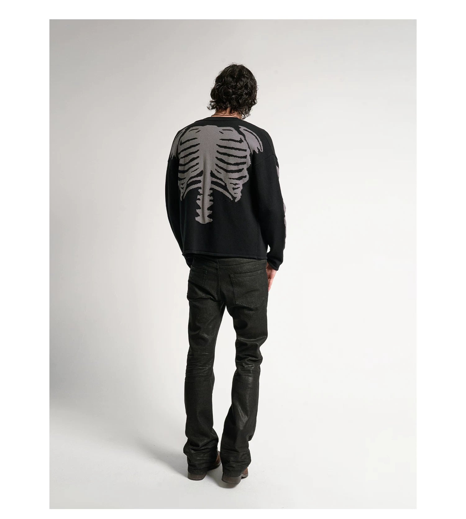 Midnight Resin Coated Straight Jeans