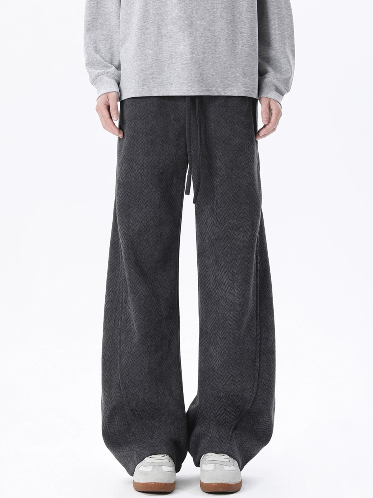 Slate Herringbone Lounge Trousers
