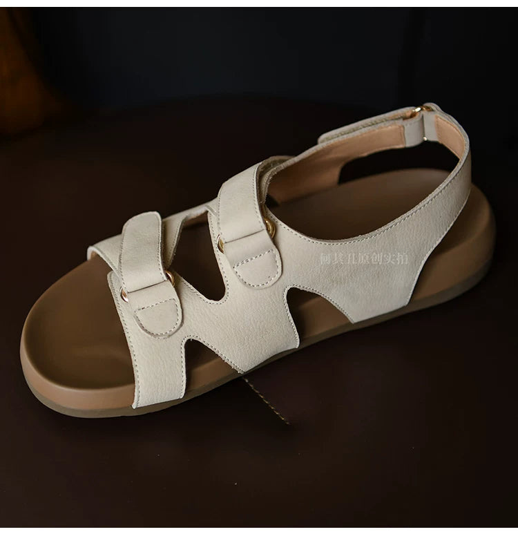 Calista Cutout Slingback Leather Sandals