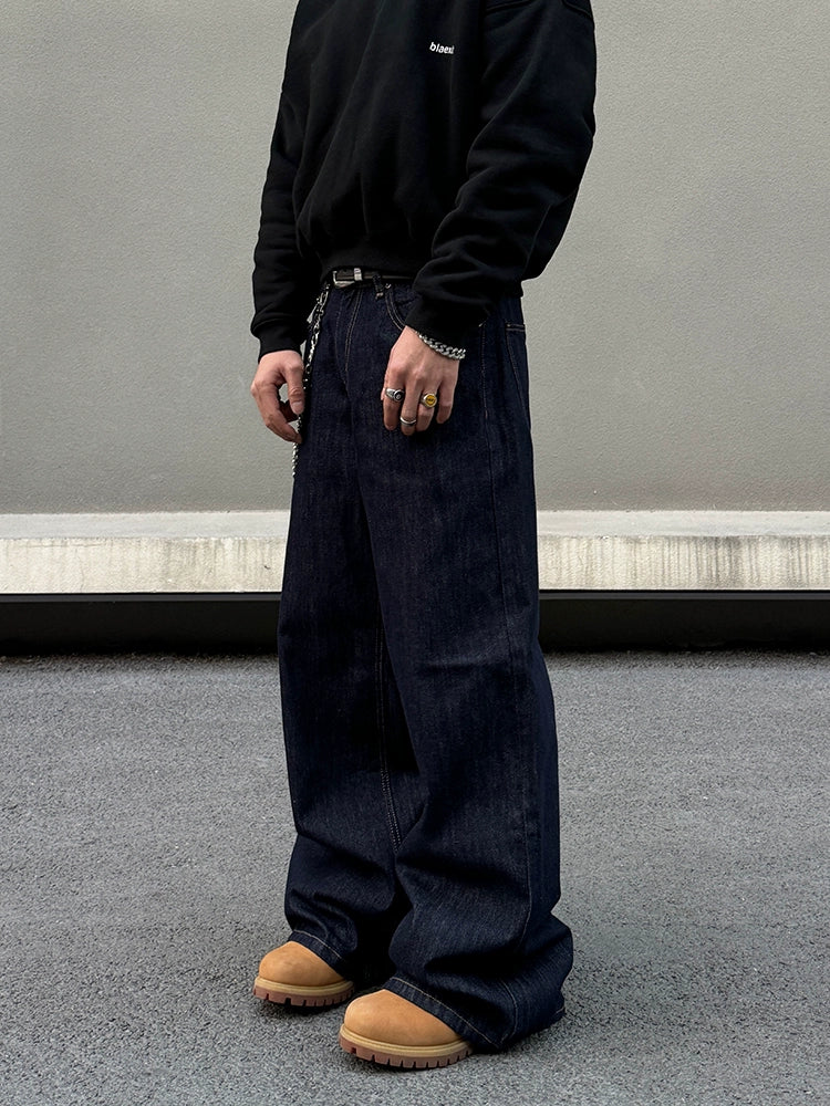Midnight Dock Loose Denim Pants