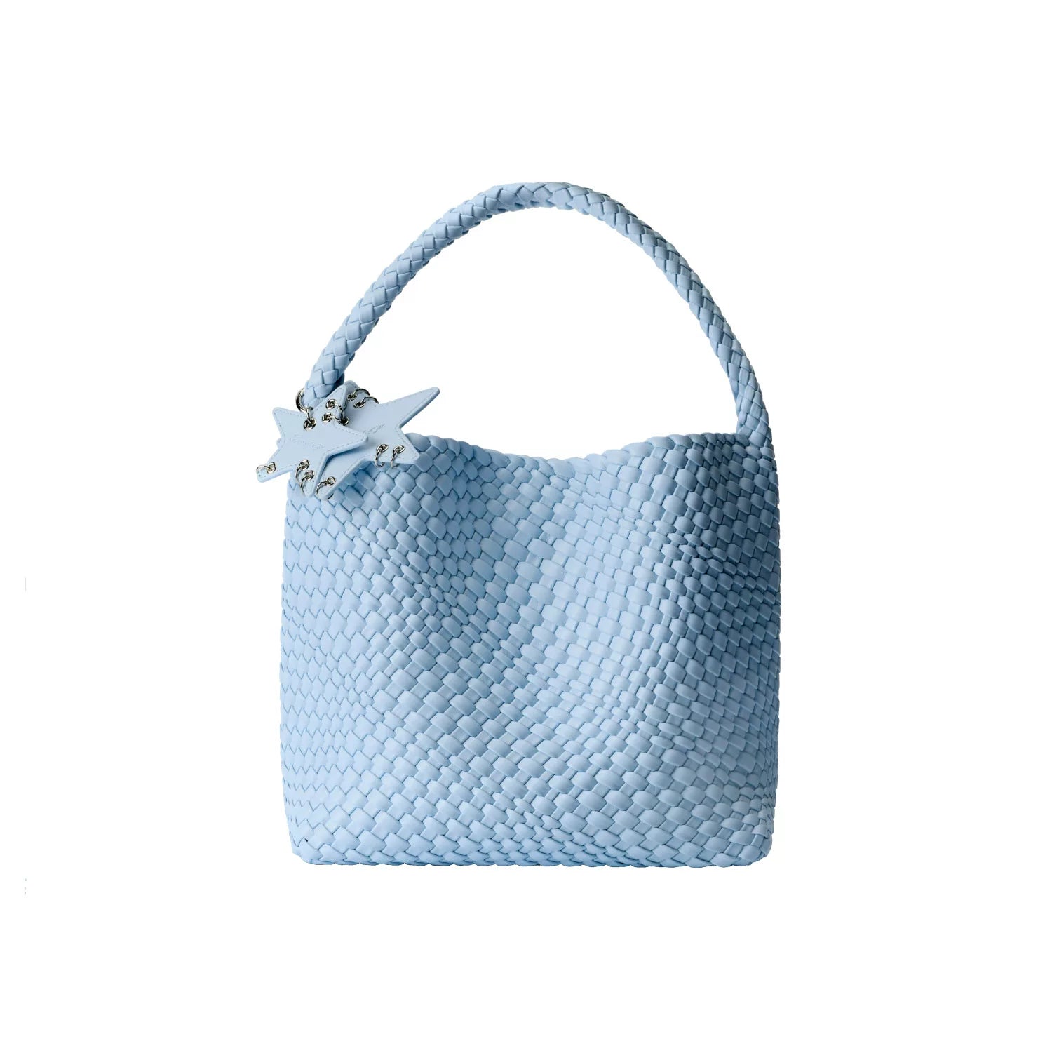 Metallic Woven Star Hobo Tote - view 7