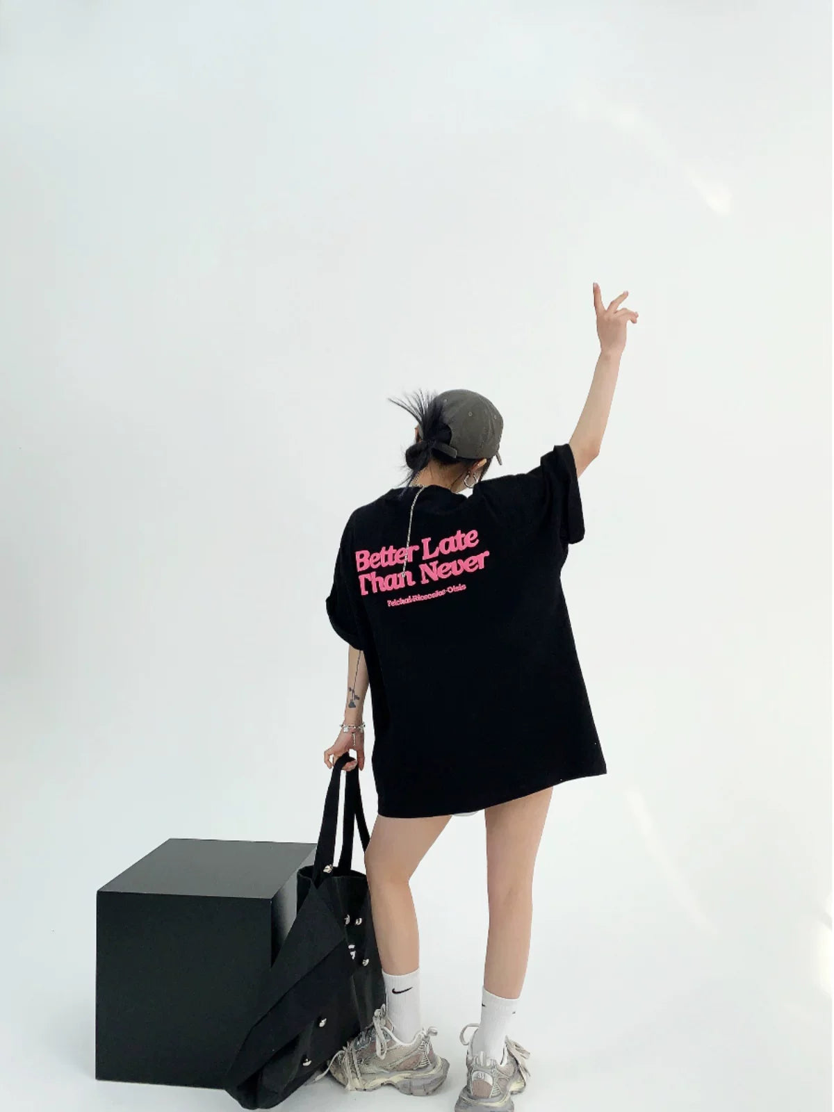 Better Late Neon Script Tee