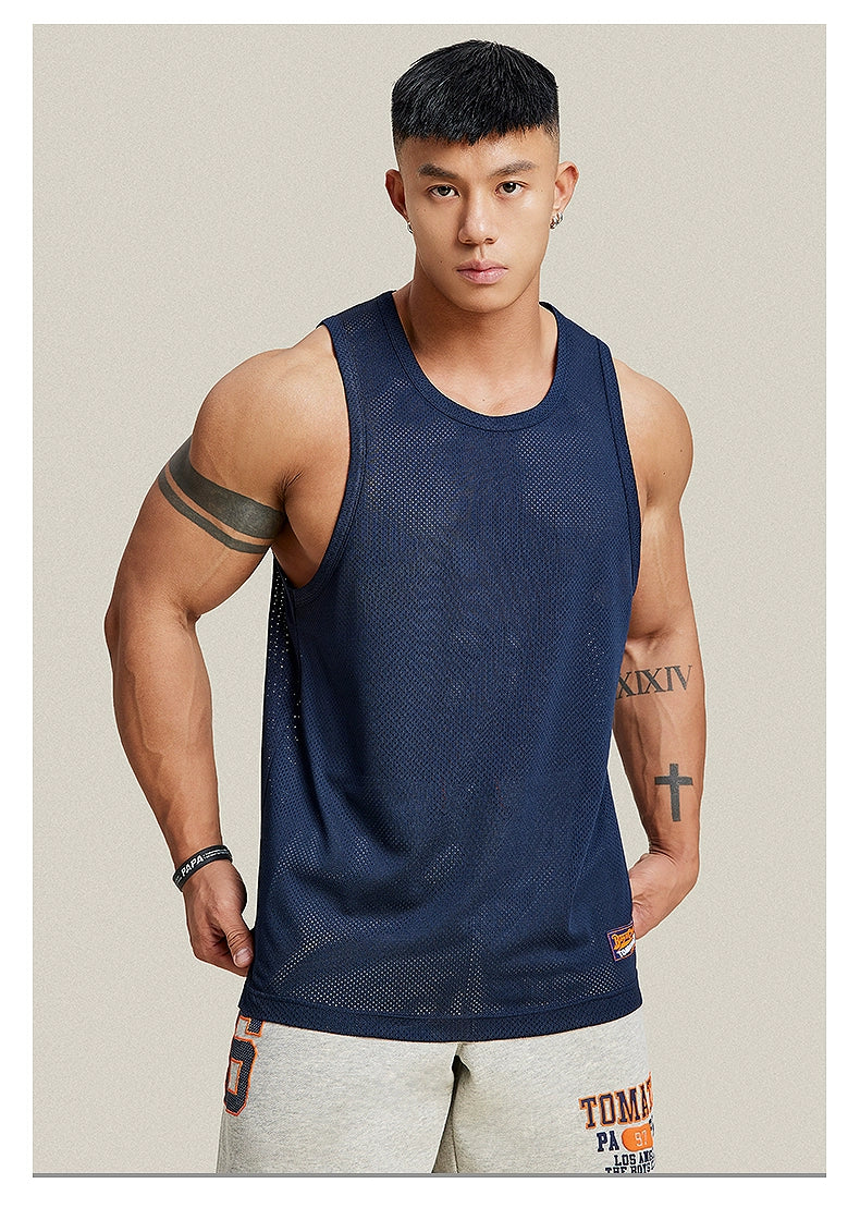 Vibrant Mesh Athletic Tank Top