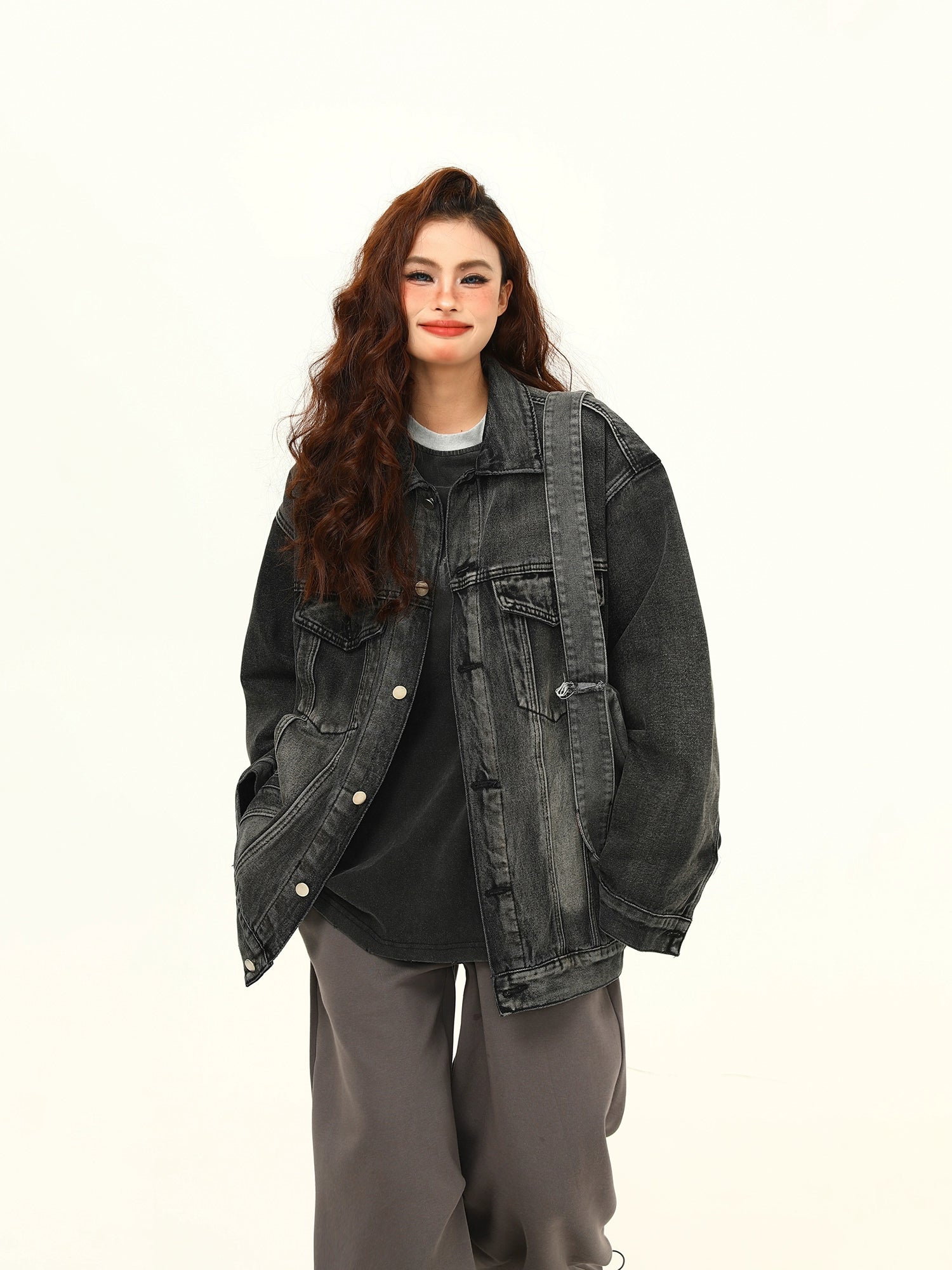 Urban Fade Oversized Denim Jacket