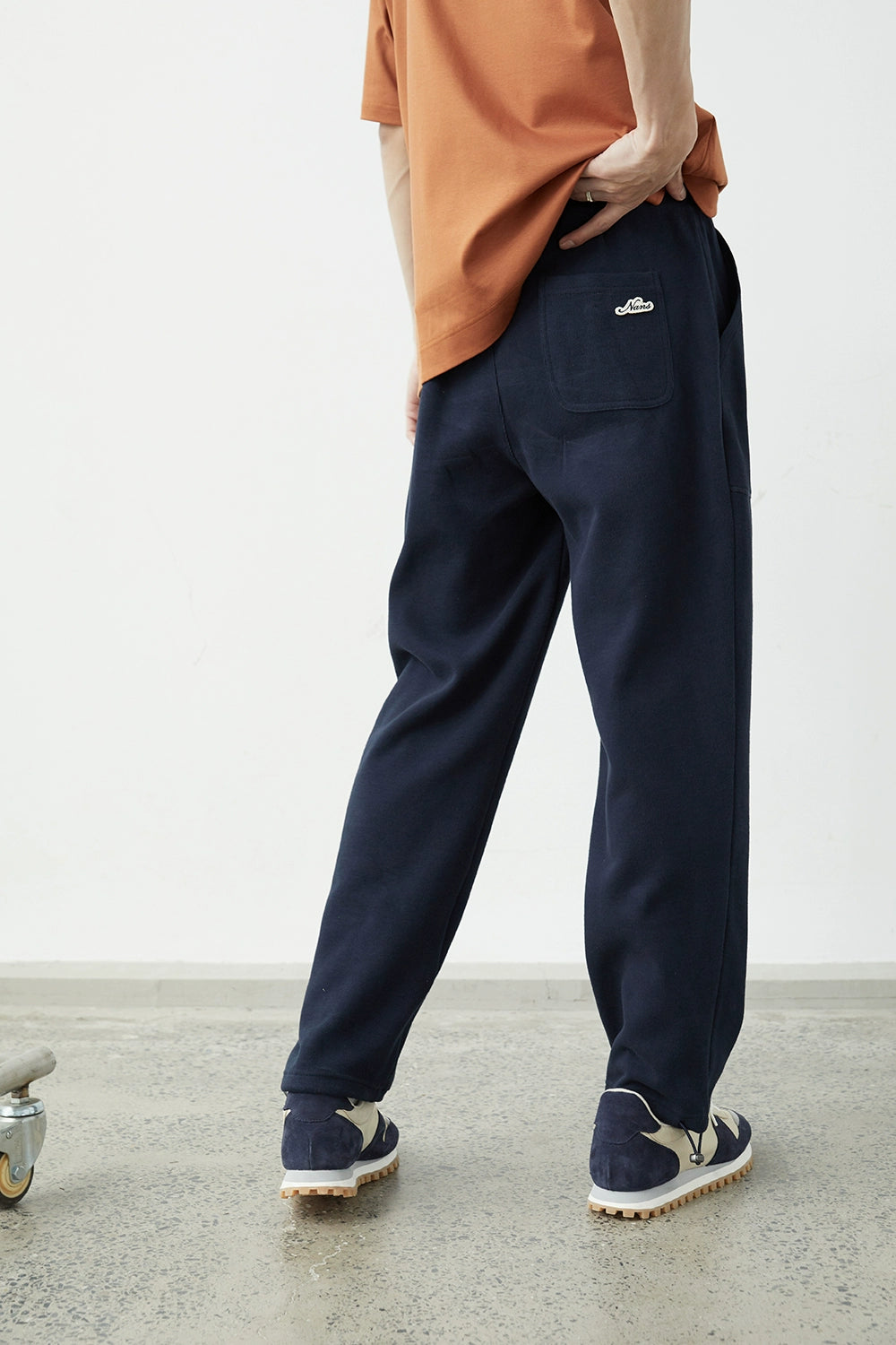 Drawstring Wide-Leg Athletic Pants