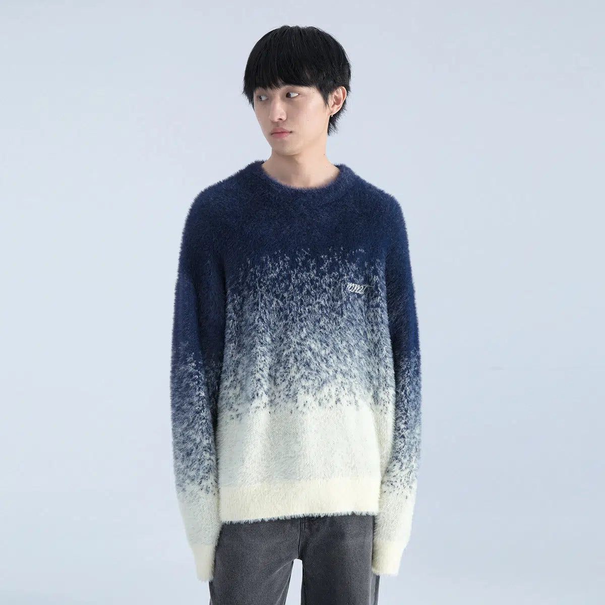 Fuzzy Sweater with Gradient Effect - chiclara