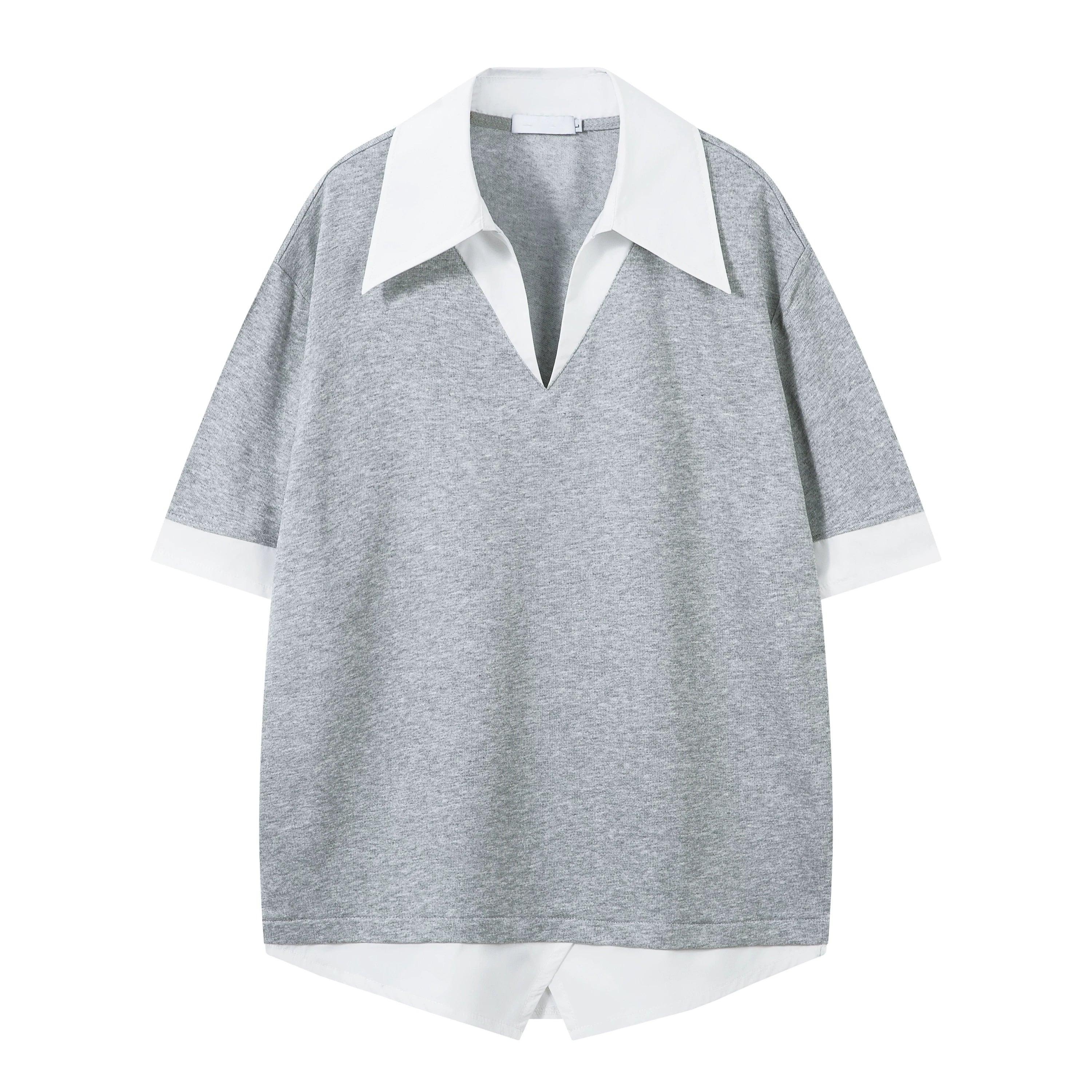 Frost Layered Collar Polo Tee