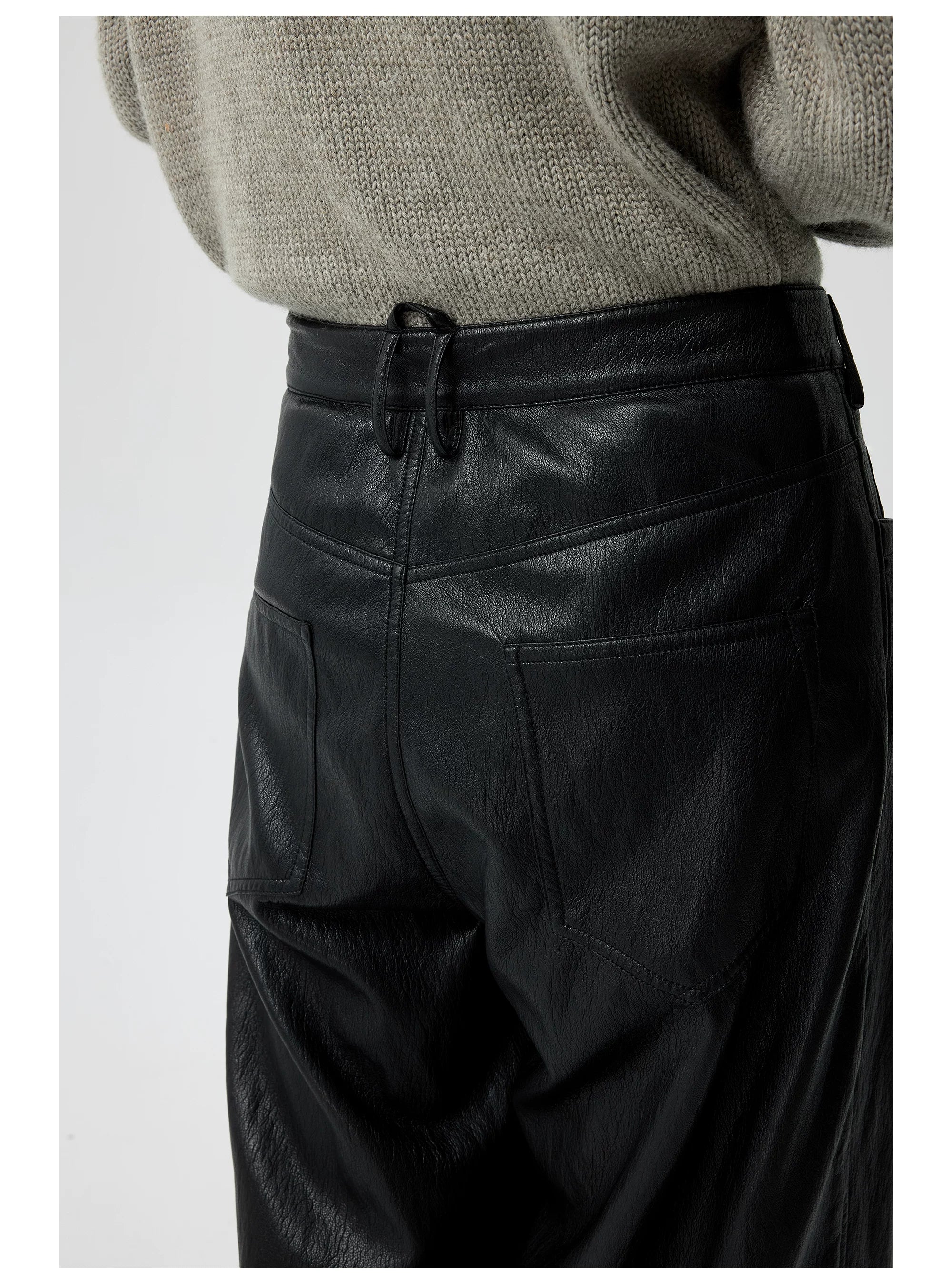 Noirline Wide-Leg Leather Pants