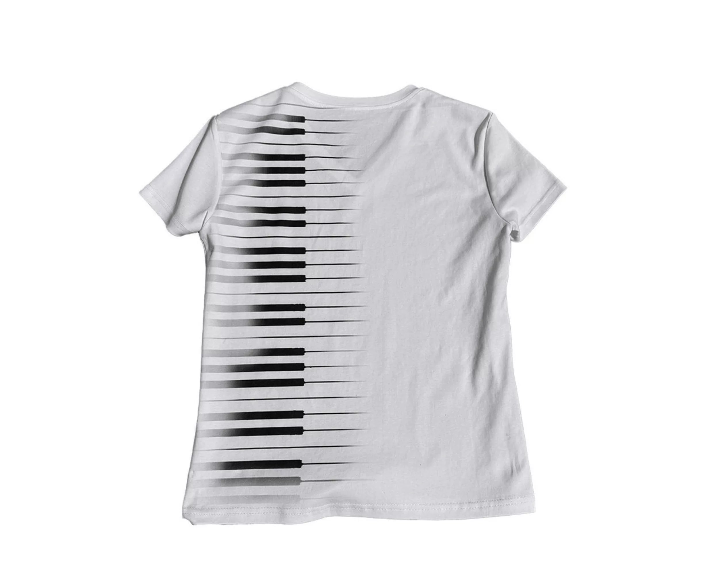 Keys Treble Clef V‑Neck Tee