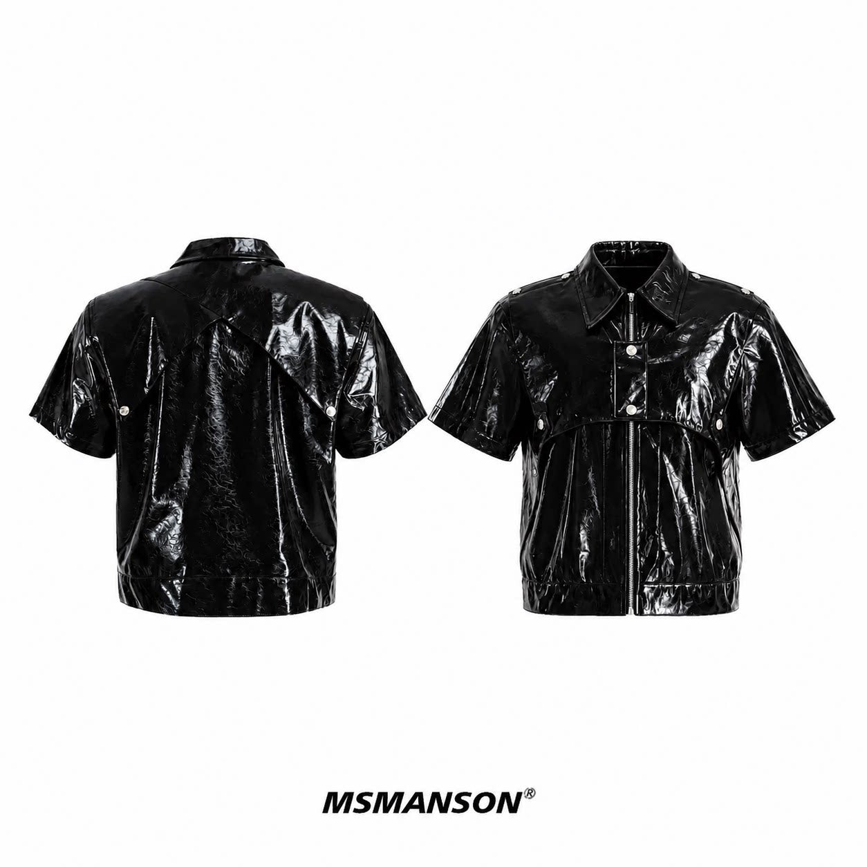 Phantom Patent PU Leather Jacket