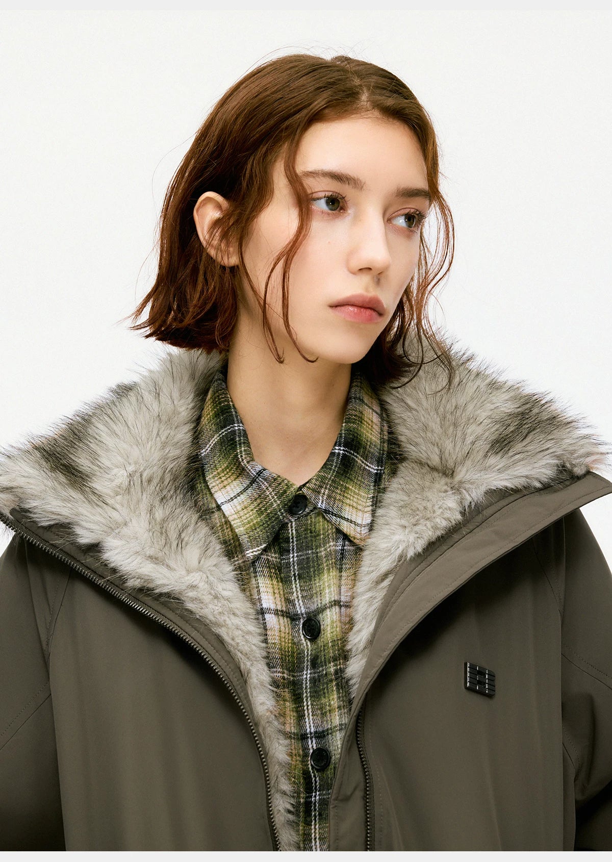 Arctic Haven Faux Fur Collar Jacket