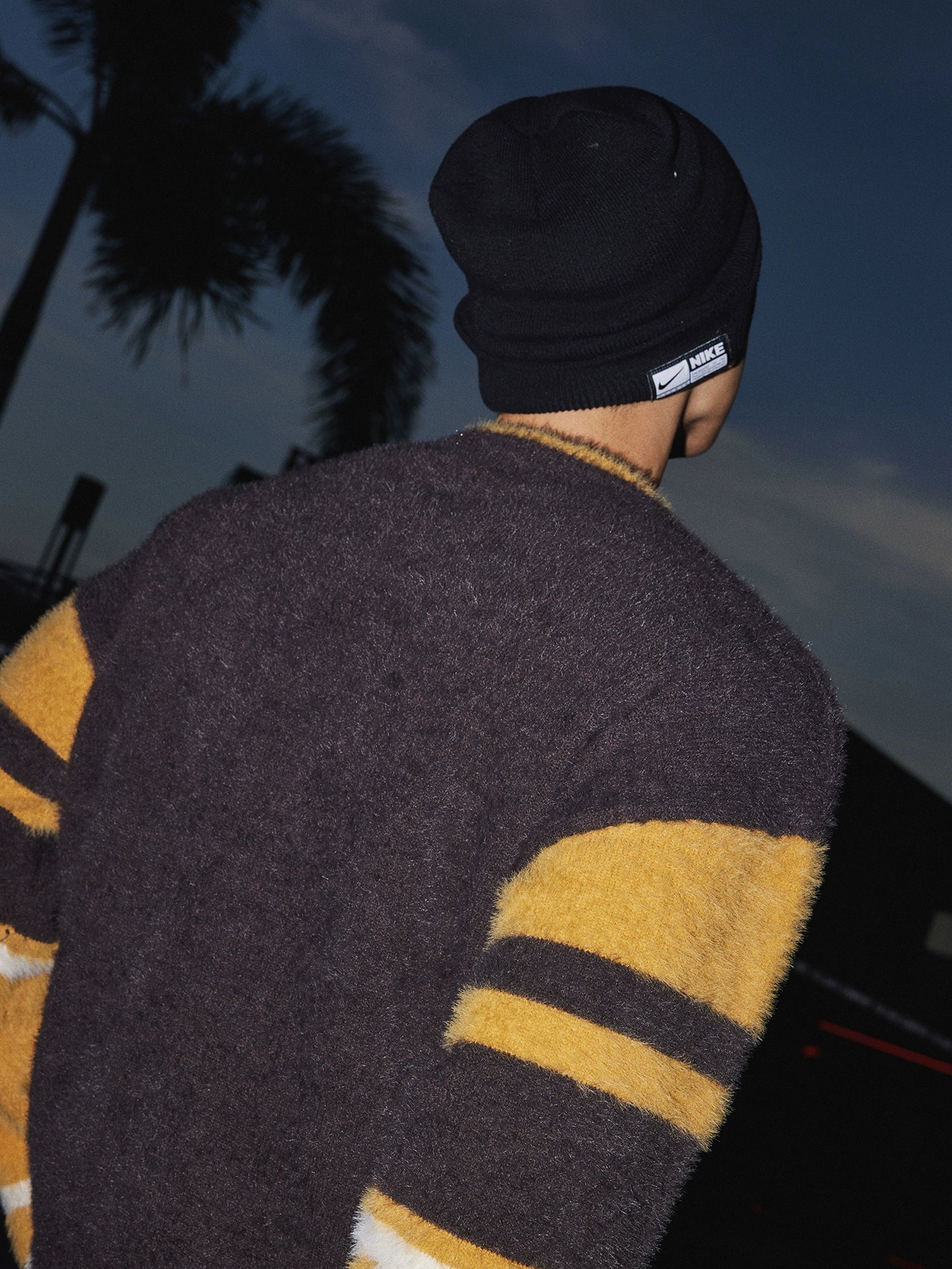 Fuzzy Varsity Number 8 Sweater