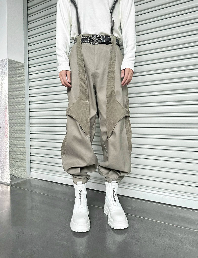 Dune Havoc Draped Panel Cargo Trousers