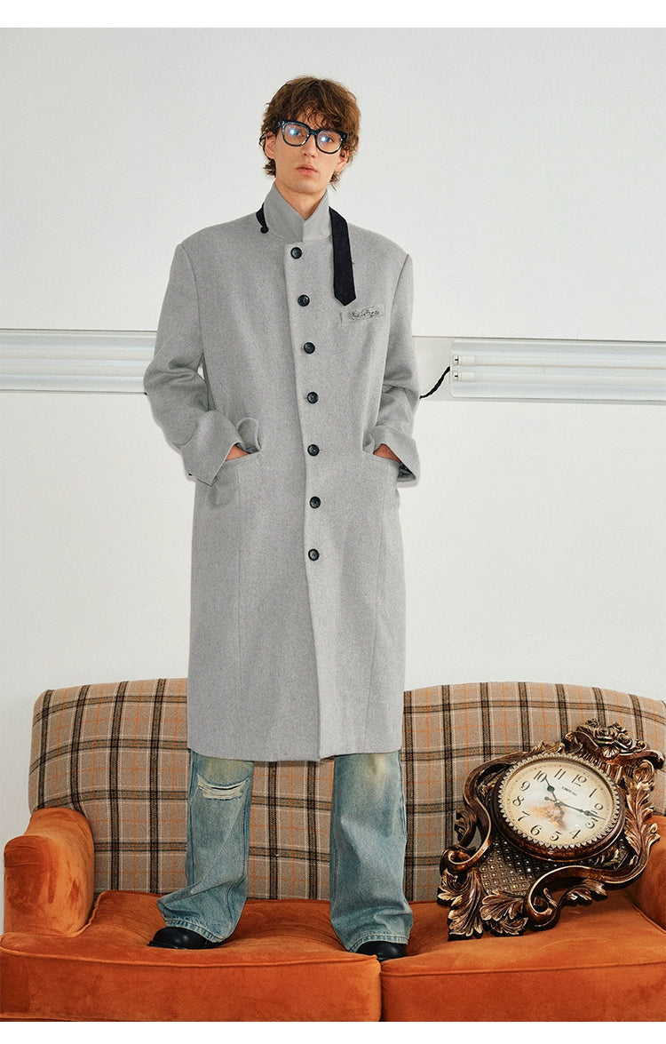 Modern Stand Collar Overcoat