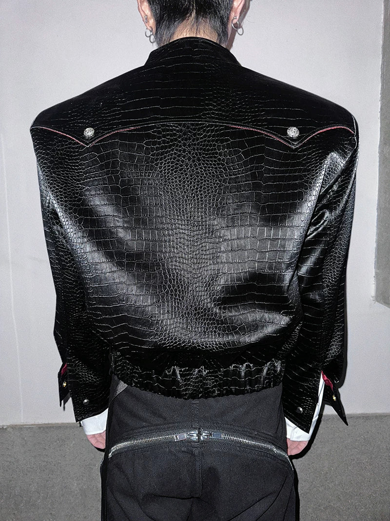 Crimson Relic Croc-Harness Jacket