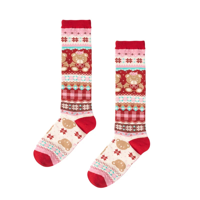 Sweet Bear Fair Isle Socks