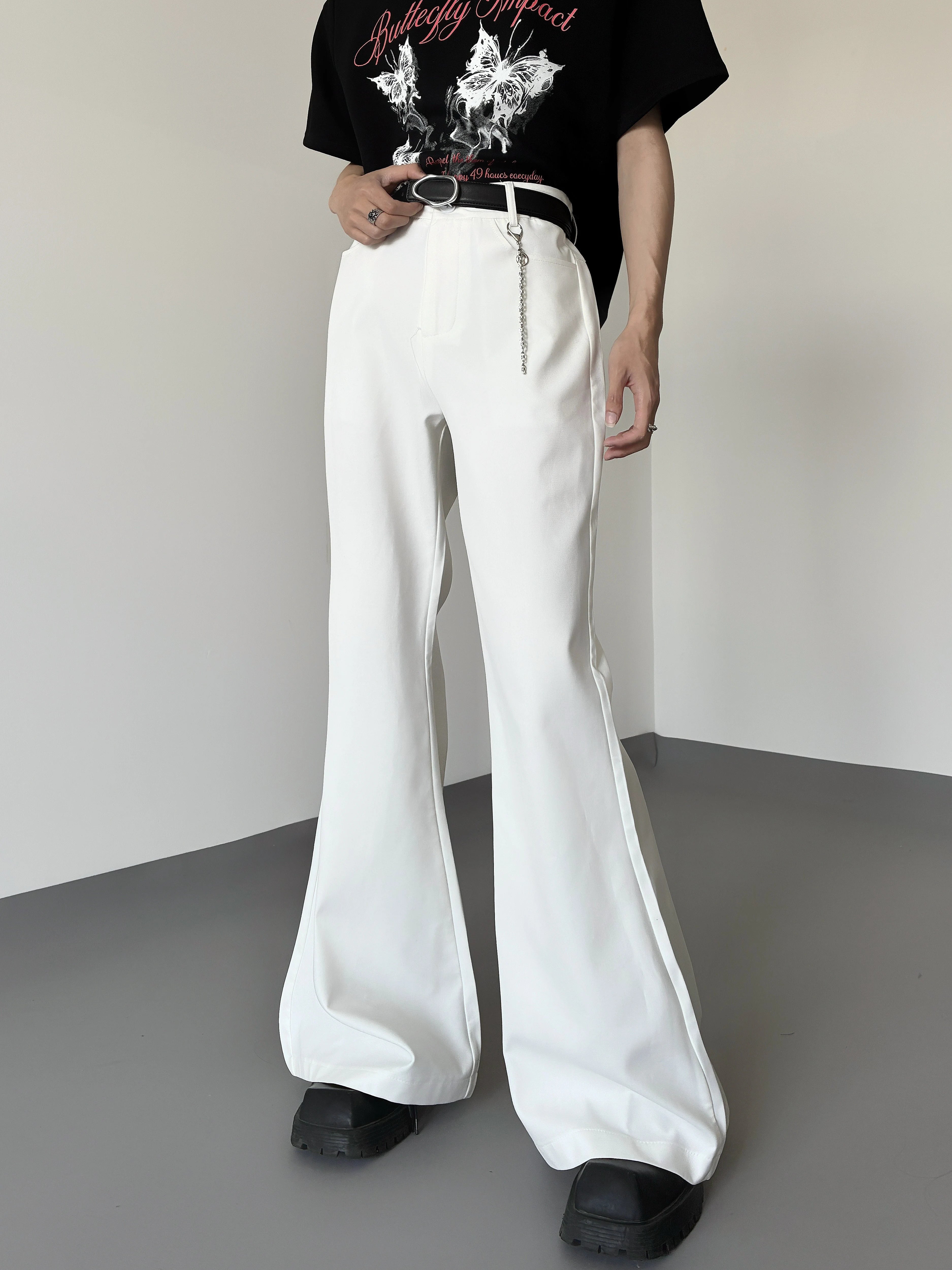 Butterfly Flare White Trousers
