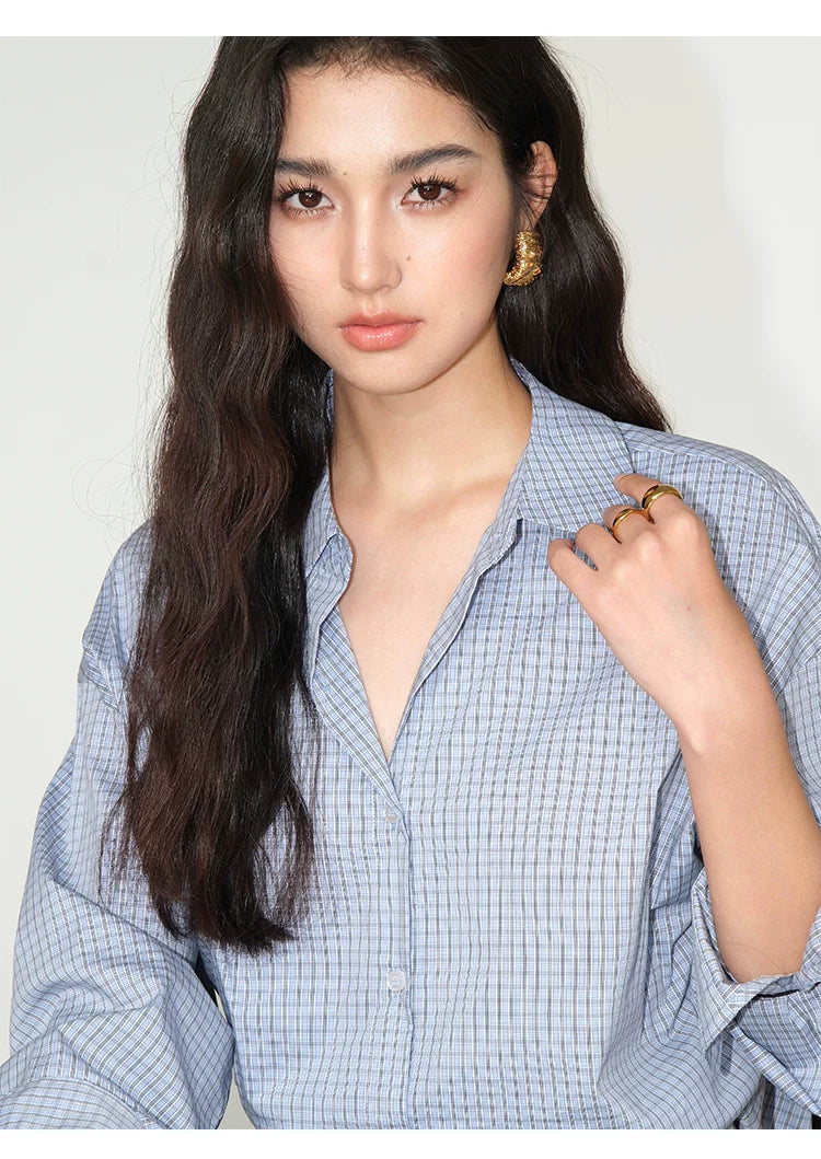 Relaxed Cotton Button Front Shirt