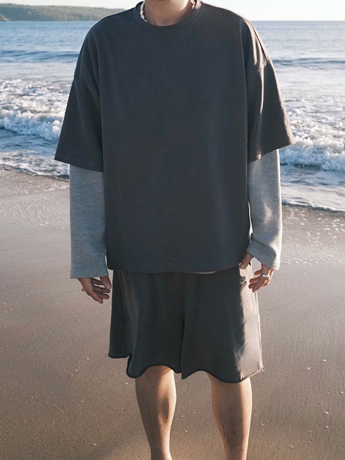 Oversized Relaxed T-Shirt and Shorts Setup
