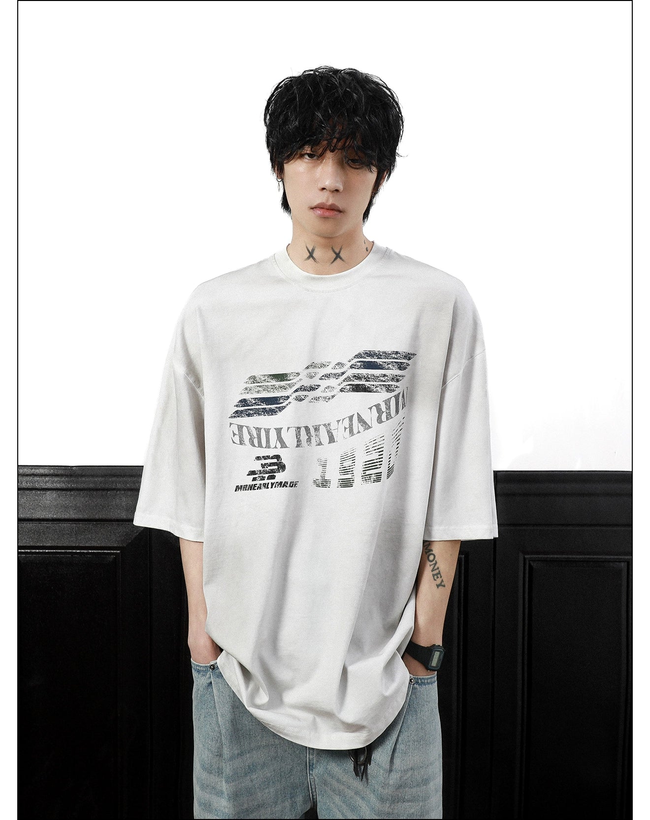 Gridline Drift Graphic Oversized Tee