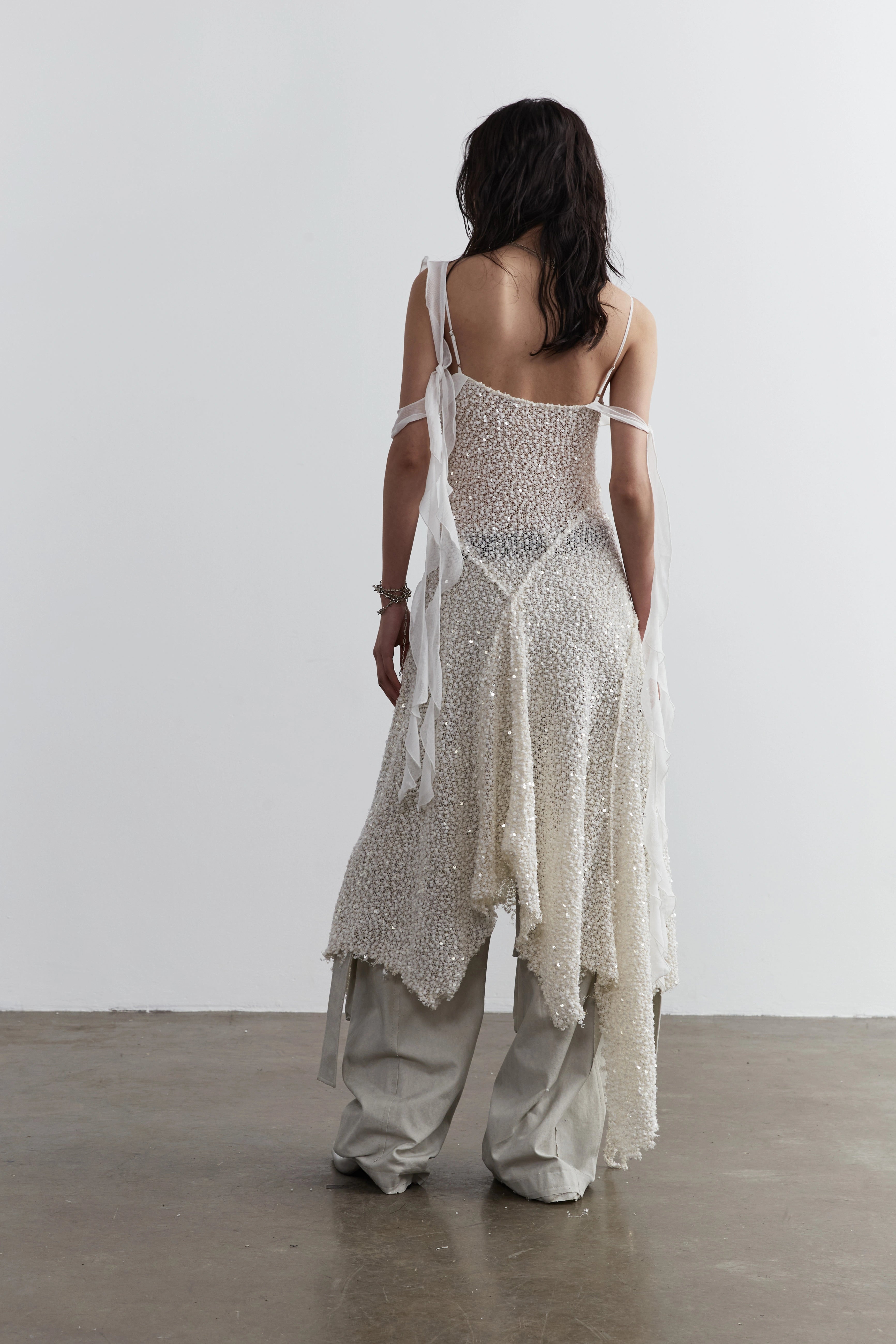 Sequin Mesh Layered Dress