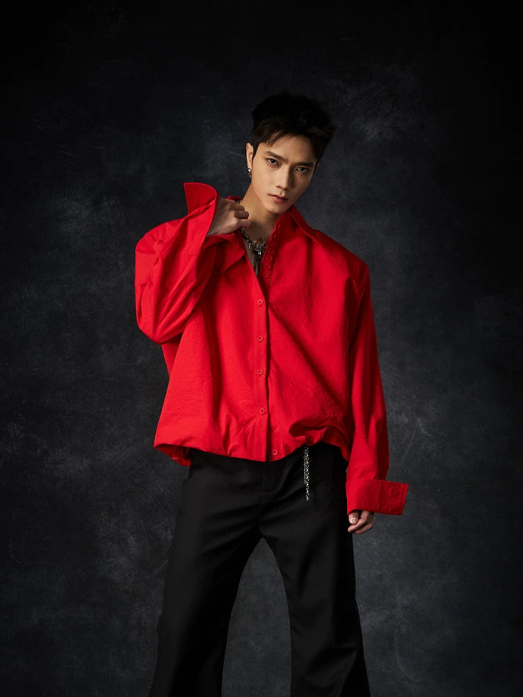Current Draped Poplin Shirt