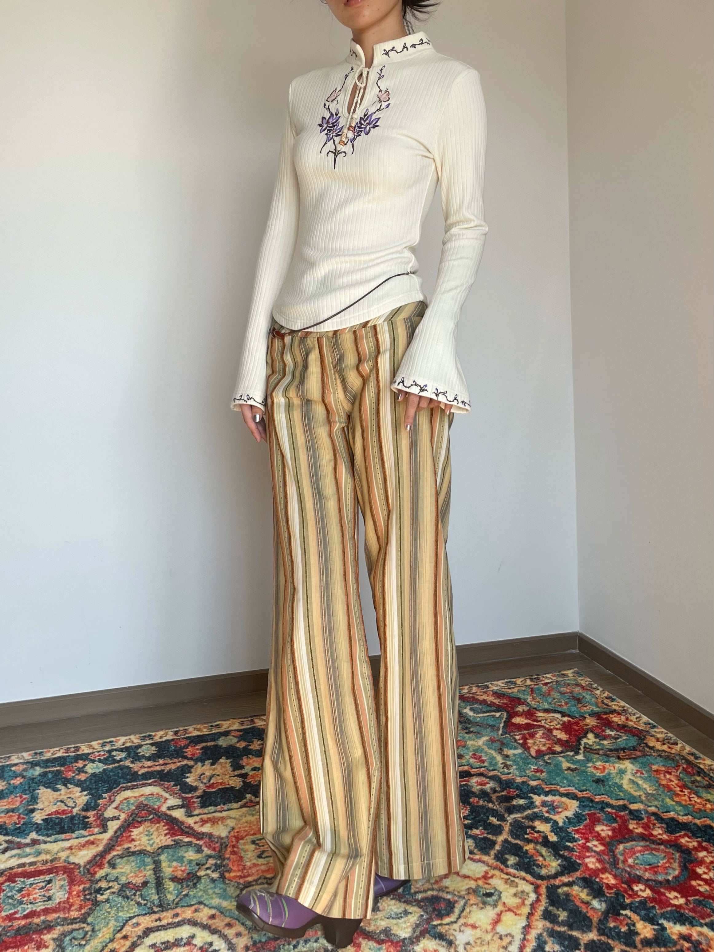 Floral Mandarin Sweater