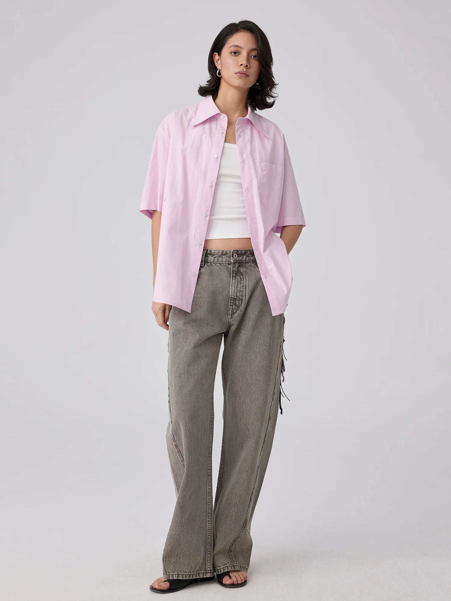 Skydrift Boxy Poplin Shirt