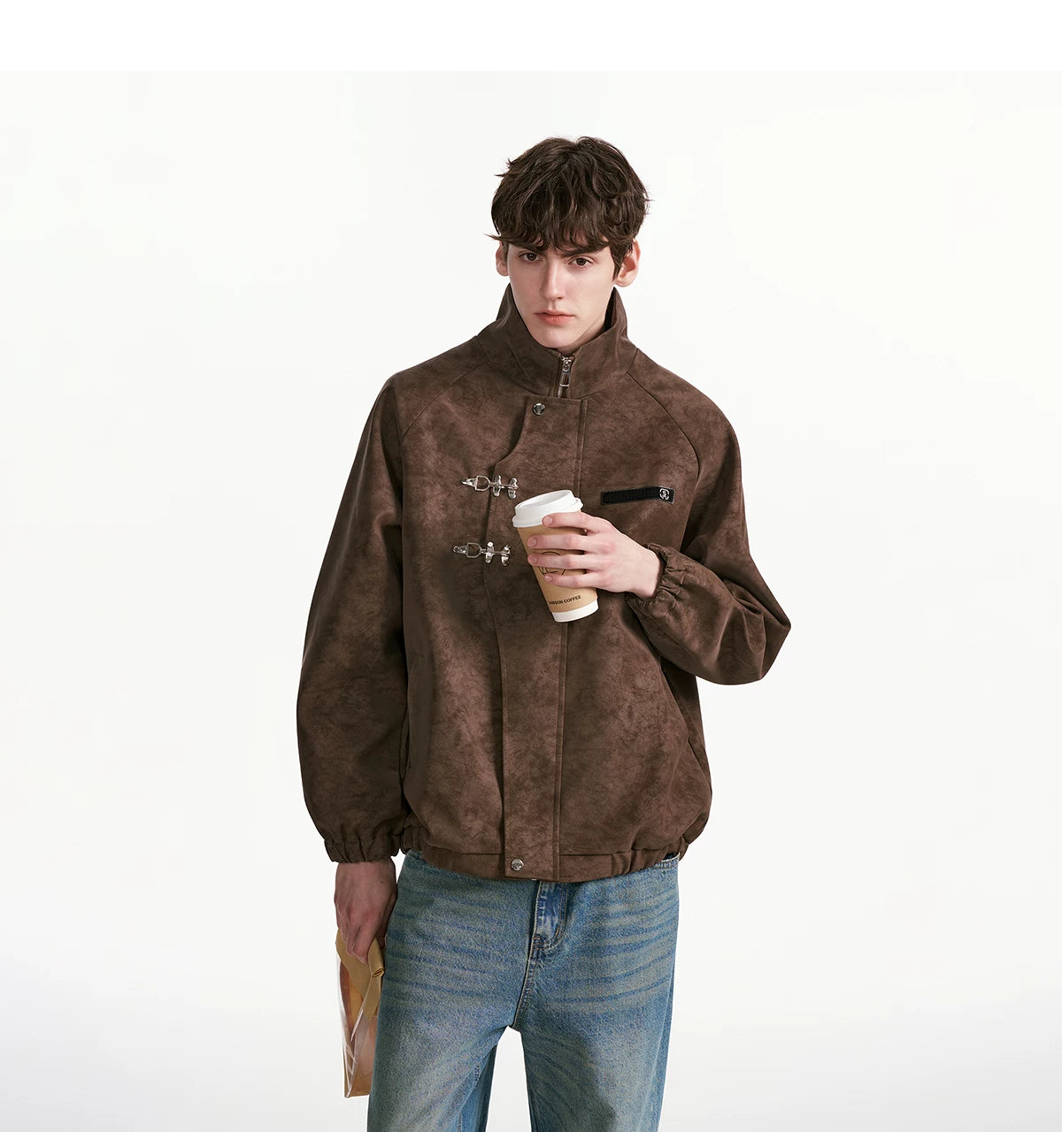 Cinderlock Buckle High‑Neck Jacket