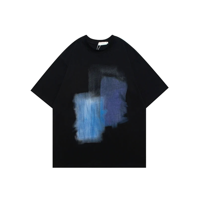 Abstract Watercolor-Style Oversized T-Shirt