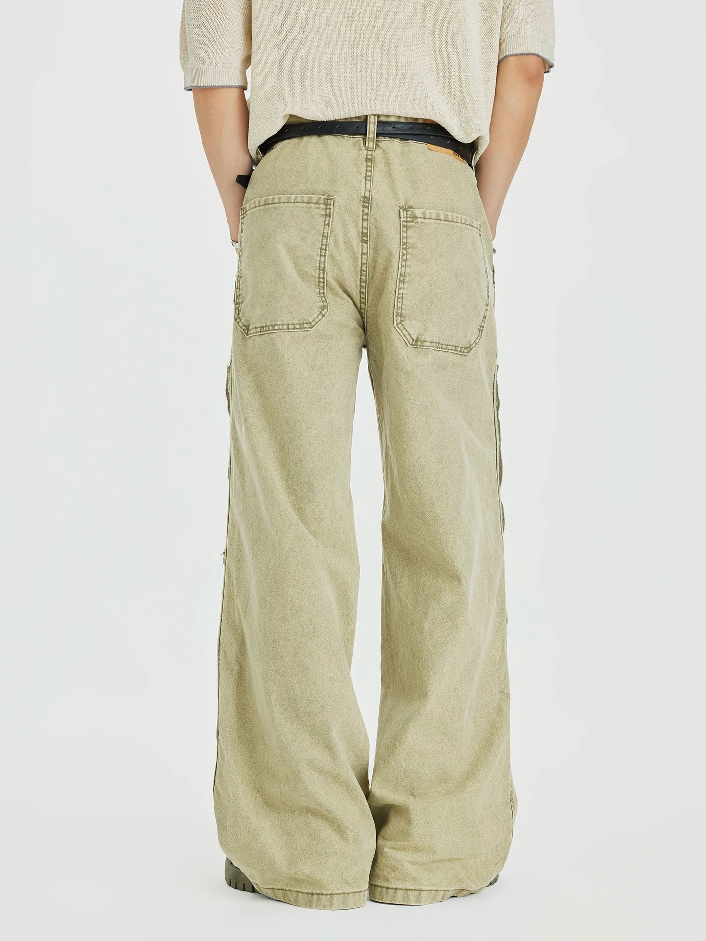 Sage Panel Utility Jeans