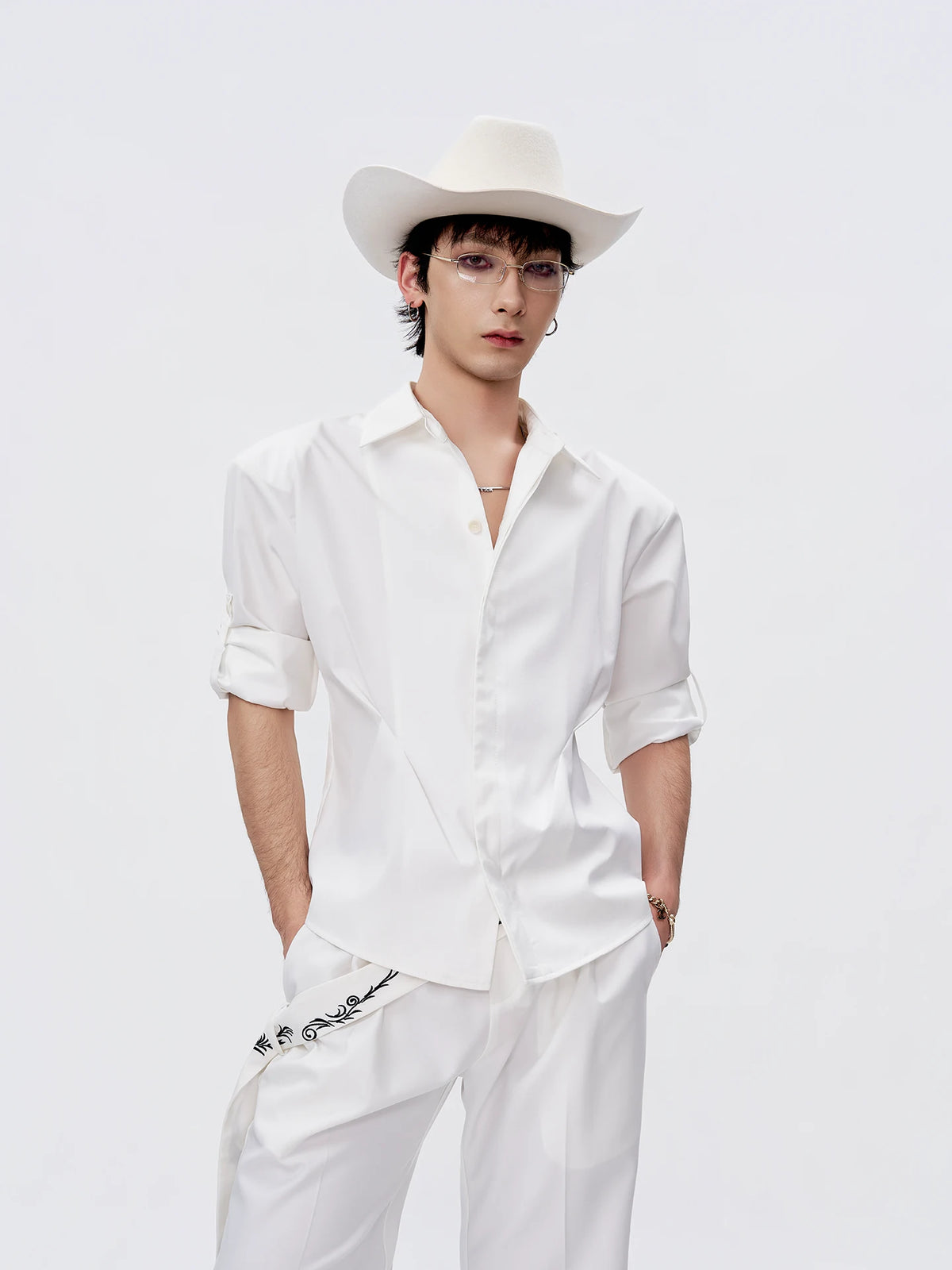 Sculpted Seam Fitted Shirt