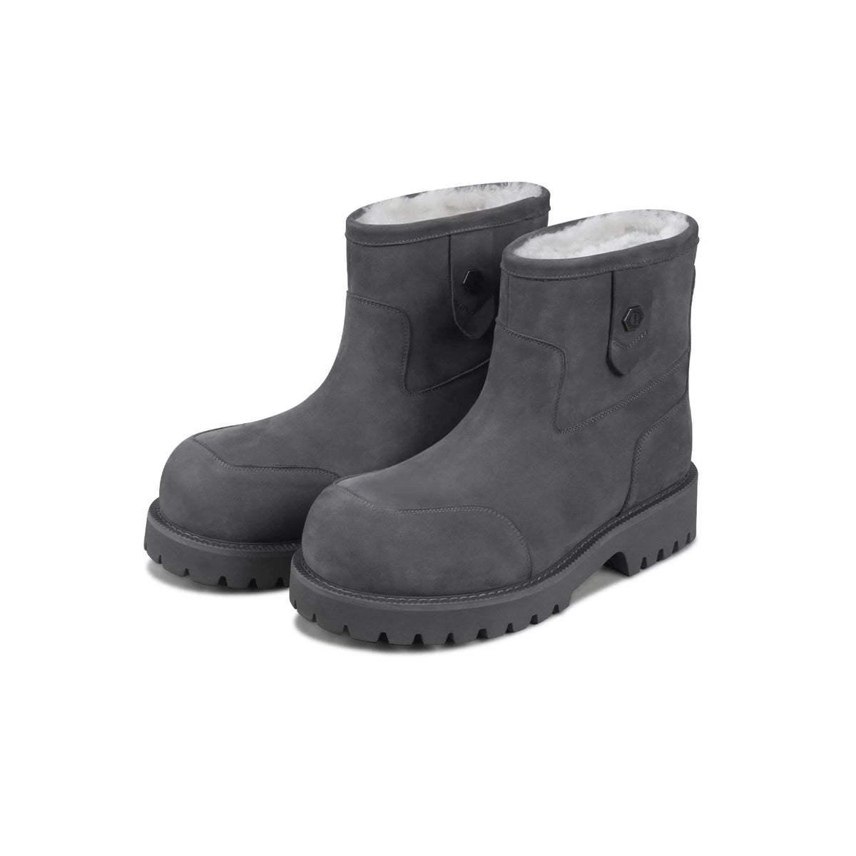 Tundra Shearling Suede Ankle Boots