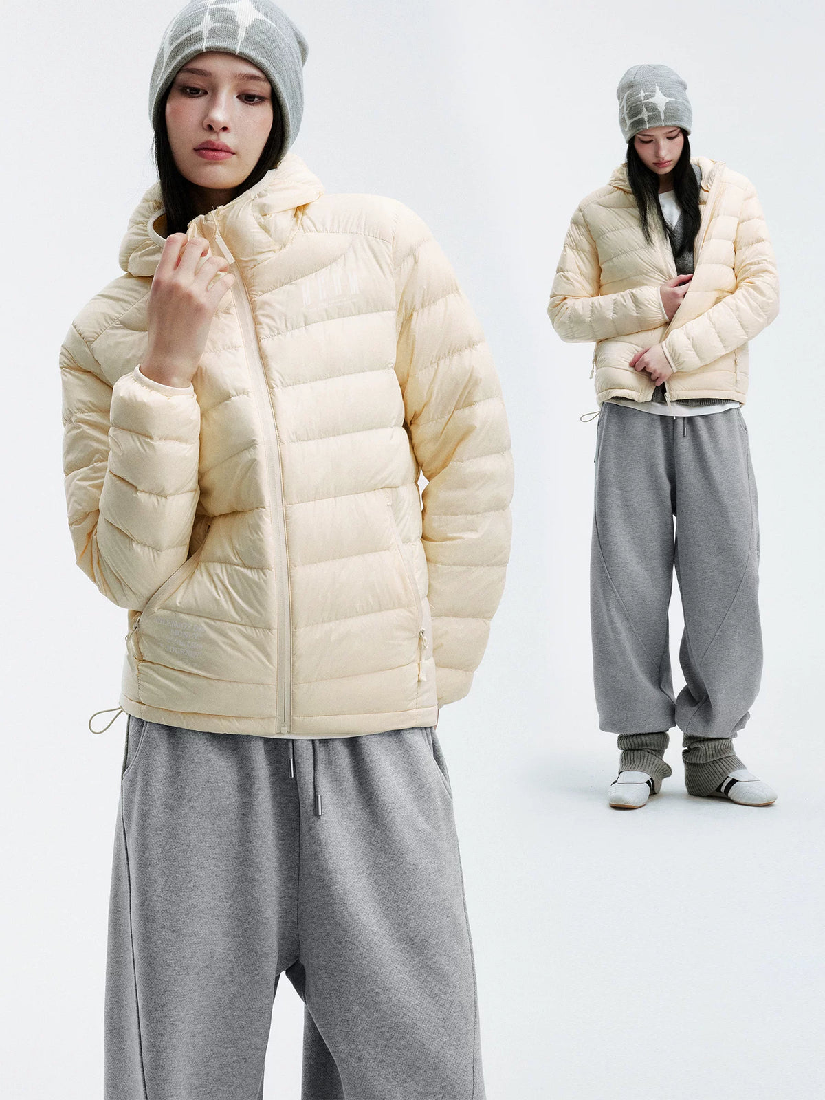Ultra-Light Hooded Down Puffer Jacket