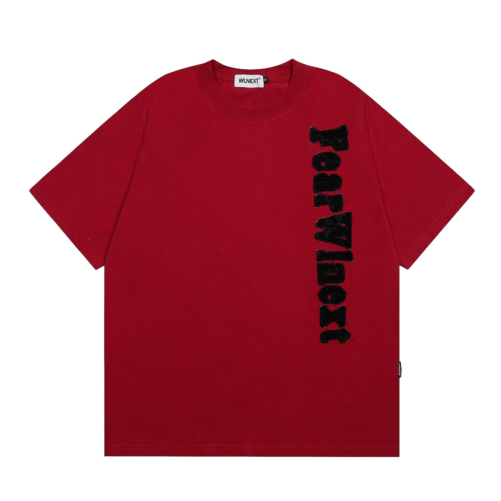 Fuzzy Script Vertical Tee