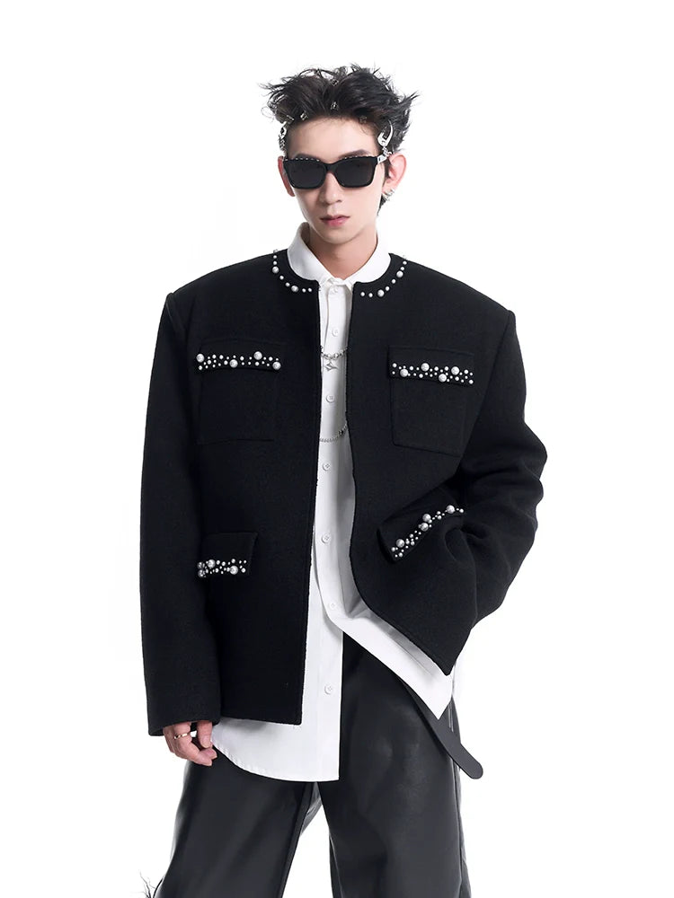 Modern Chanel-Style Jacket with Pearl Details