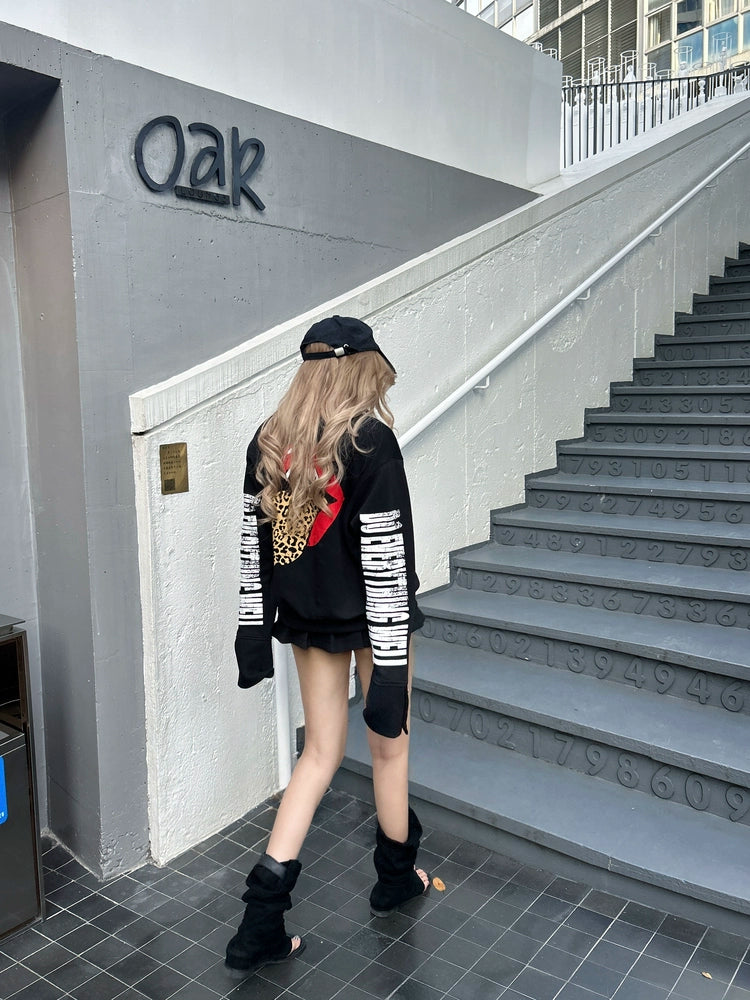 Leopard Fang Rebel Tongue Sweatshirt