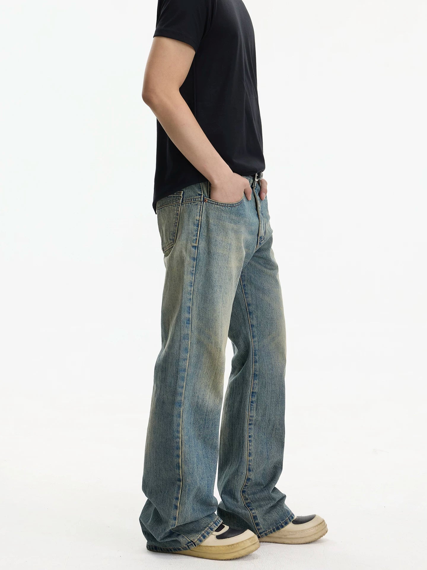 Shoreline Fade Relaxed Flare Jeans