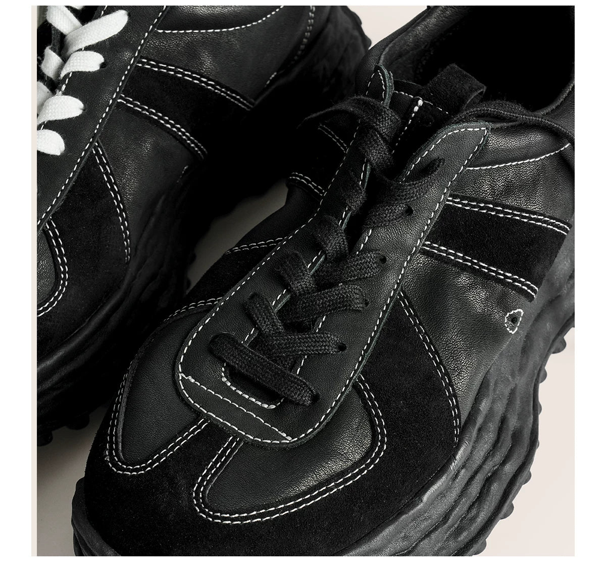 Retro Trail Leather Sneakers