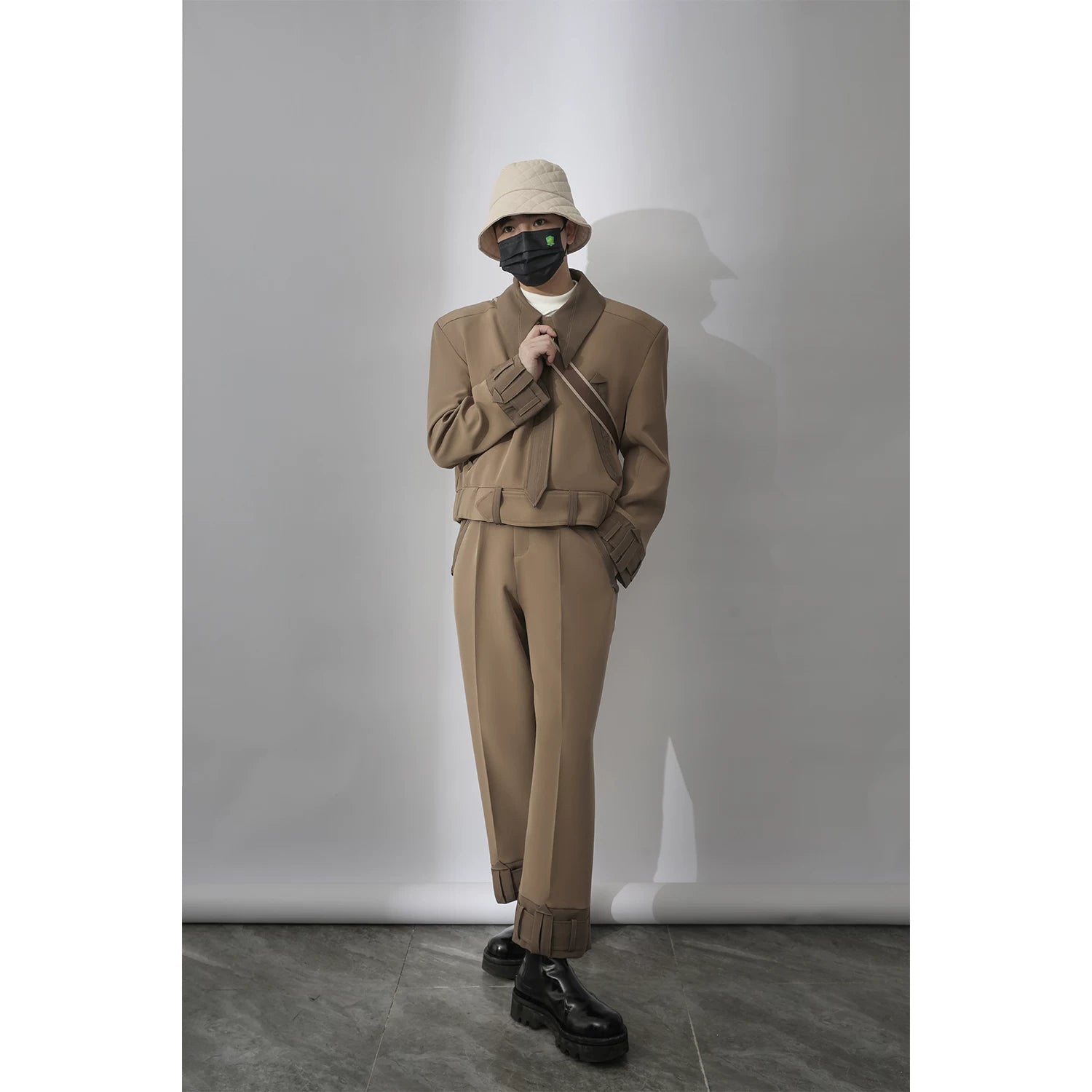 Saddle Crest Structured Belted Jacket