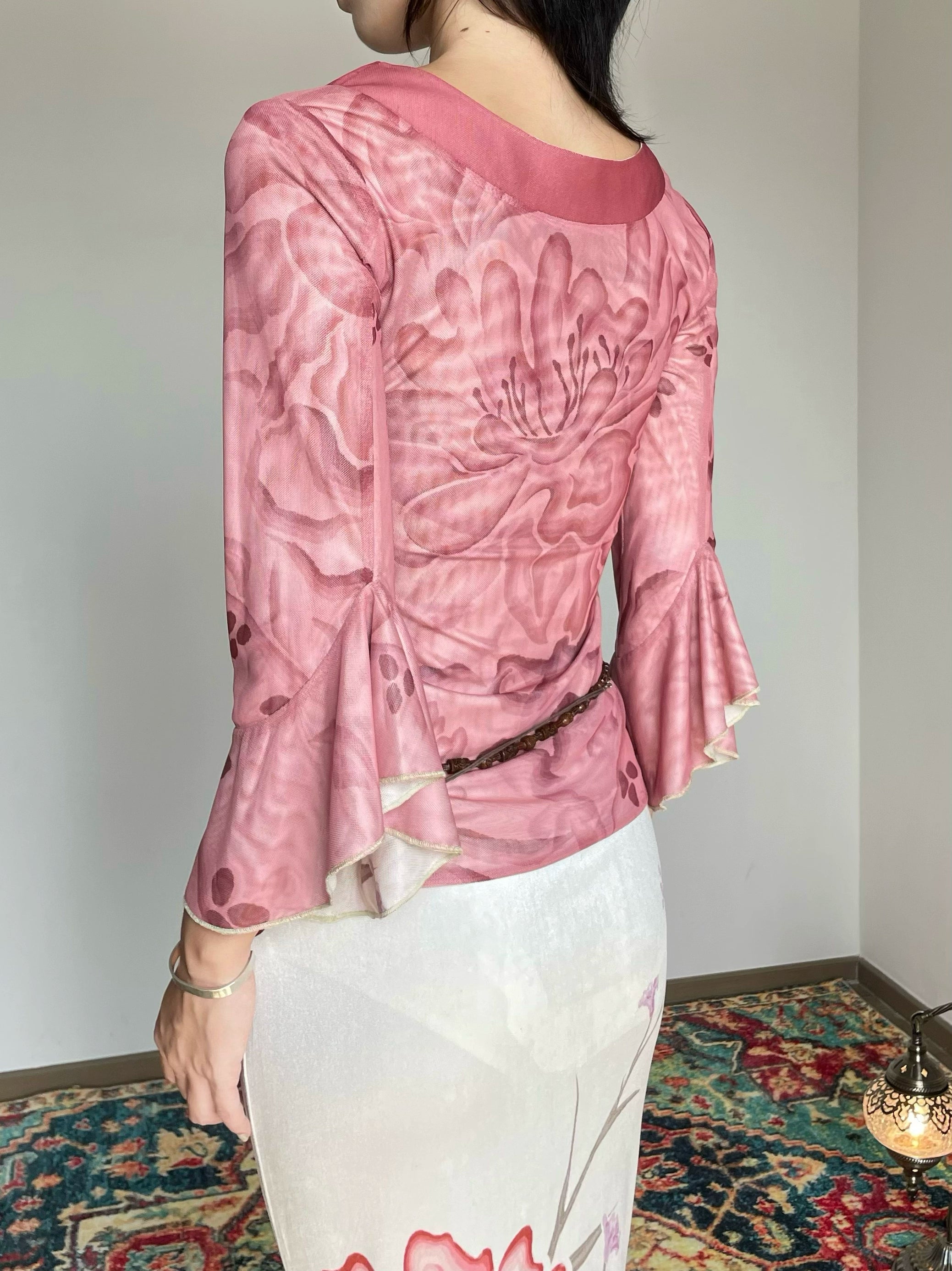Lotus Bell Sleeve Top