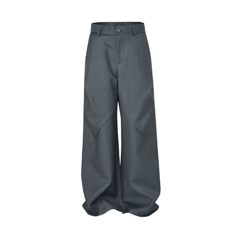 Slate Vector Panel Wide-Leg Trousers