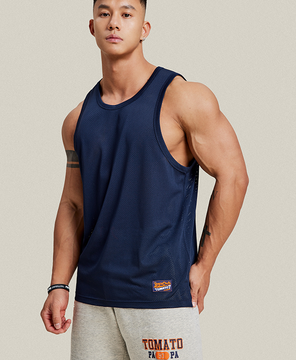 Vibrant Mesh Athletic Tank Top